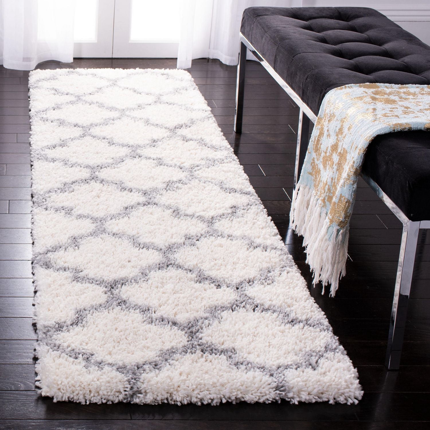 Safavieh Fontana Hilda Tapis Peluche Shag Géométrique