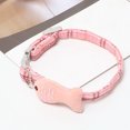 thumbnail image 3 of Pet Collar Checked Fish Adjustable Cat Collar Kitten Collar Pet Necklace Collar, 3 of 8