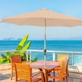thumbnail image 5 of Fridja Auvent de Remplacement pour Parasol de Patio à 8 Baleines de 106,3 Pouces, Auvent de Remplacement Protection UV Imperméable pour Table Extérieure, Marché, Cour, Toit d'Auvent de Parasol d'Extérieur, 5 of 5