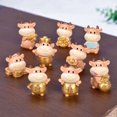 thumbnail image 2 of MasteelfCA 2Pcs Miniature DIY Landscape Cow Figurines New Year Micro Landscape Decoration, 2 of 9