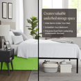 thumbnail image 5 of SGI Bedding 12 Inch Pleated Bed Skirt | Microfiber Bed Skirt | Fade Resistant, Wrinkle Free, Anti-static, Decorative, Extra Storage Space, Clutter-Free | Twin, Parrot Green, 5 of 5