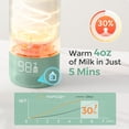 thumbnail image 2 of Momcozy Portable Milk Warmer for Travel, Portable, Fast Heating, & Momcozy Bottle Brush Kit, Innovative Push-Press Design for Better Cleaning, 2 of 12