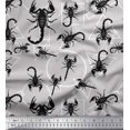thumbnail image 1 of Soimoi Rayon Fabric Geometric Shapes & Scorpion Insects Print Sewing Fabric Yard 42 Inch Wide, 1 of 1