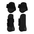 thumbnail image 2 of S SERENABLE Ensemble de 4 Pcs Bottes de Tendon de Cheval Protection avant et Arrière Noir, 2 of 9