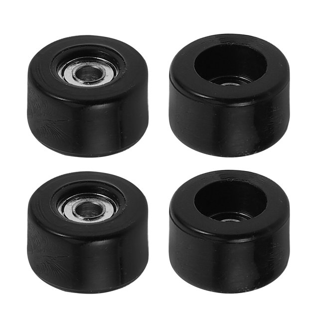 Roues de Planche à Roulettes pour Doigts avec Roulements Haute Vitesse pour un Remplacement Facile et une Couleur Noire Vibrante