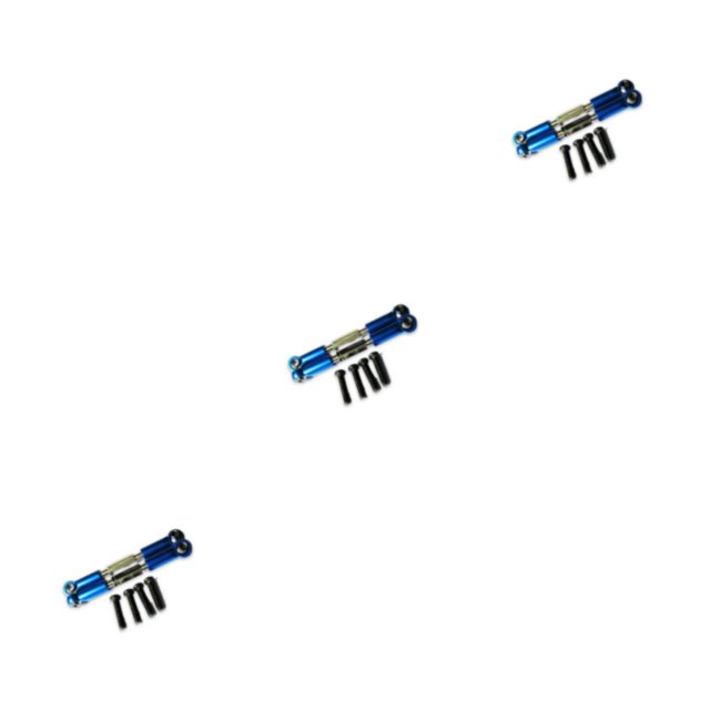 Smilepp Aluminum Alloy Front Rear Servo Link For 1/18 Hobbico Dromida RC Car S Performance With Premium Aluminum Alloy Front dark blue 3Set