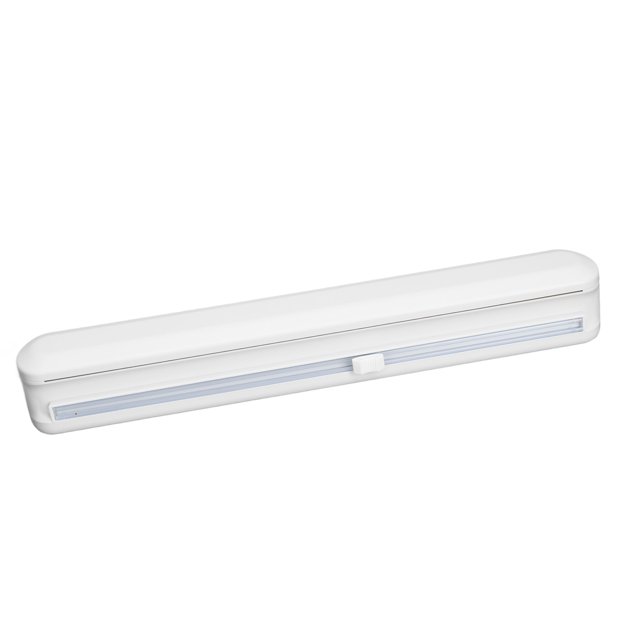 Refillable Plastic Wrap Dispenser with Slide Cutter, Tin Aluminum Foil Dispenser with Cutter, Plastic Wrap Dispenser with Cutter, Restaurant Kitchen Foodservice Wrap Dispenser