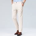 thumbnail image 1 of AherBiu Mens Dress Pants Pantalon Habillé pour Homme Taille Extensible Coupe Ajustée Pantalon de Complet avec Poches Extensible devant Plat, 1 of 6