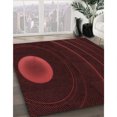 thumbnail image 3 of Ahgly Company Tapis d'Intérieur Lavable en Machine Carré Transitionnel Brun Chocolat, 7 Pieds Carré, 3 of 7