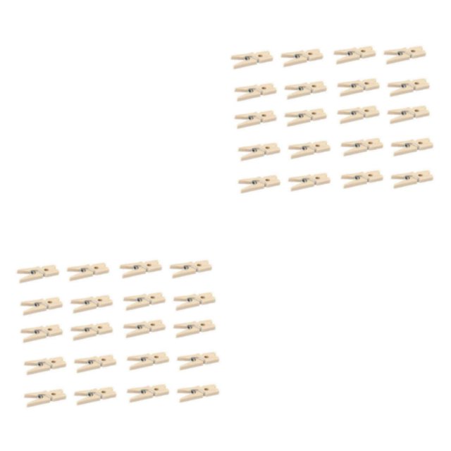 mmirethe Durable Wooden Clothespins - Convenient To And Multipurpose Clips For Photo And Decoration Wooden Clips Fashion 60mm锛?0锛?2PCS
