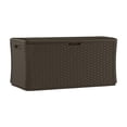 thumbnail image 1 of Boîte de rangement d’extérieur Suncast extra grande – 134 gal, résine, couleur Java, 1 of 7