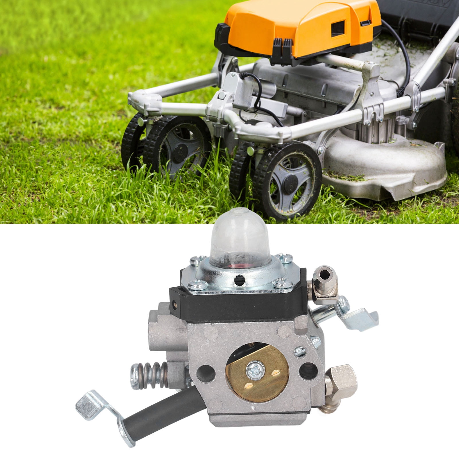 Lawn Mower Carburetor, Carb Replacement Aluminum High Strength  for Lawn Mowing