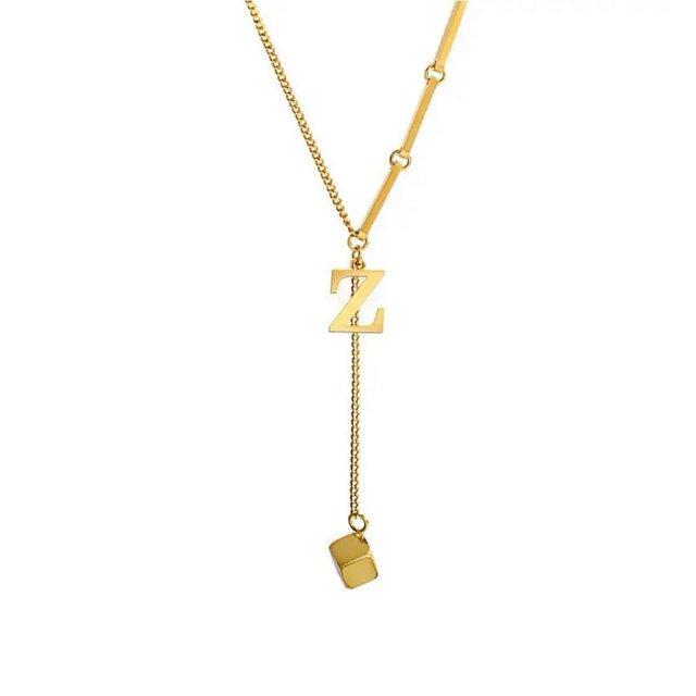 Pendentif Alphabet 26 Lettres Collier Lettre Initiale Mode pour Femmes N4K3