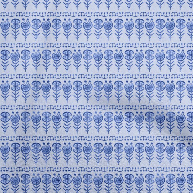oneOone Cotton Cambric Light Blue Fabric Asian Block Sewing Craft Projects Fabric Prints By Yard 56 Inch Wide