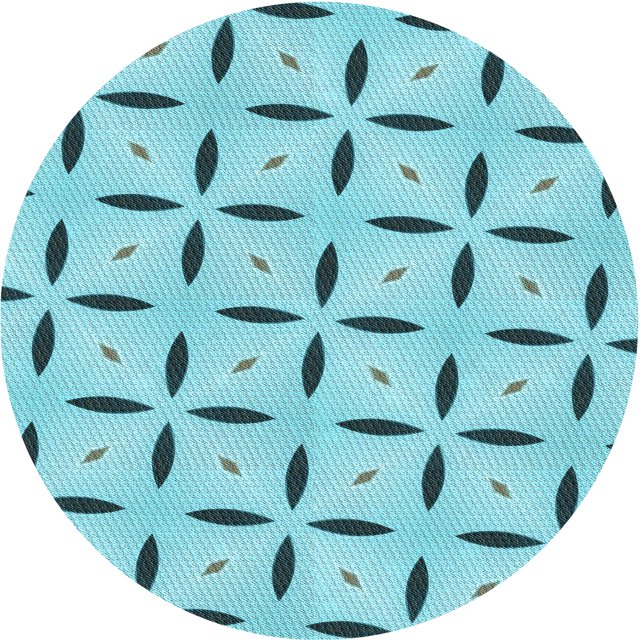 Ahgly Company Tapis d'Intérieur Lavable en Machine Carré Transitionnel Vert Mer Clair, 3 Pieds Carré