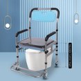 thumbnail image 4 of Chaise de Commode de Douche, Chaise de Chevet Multifonctionnelle pour Handicapés, 4 of 7