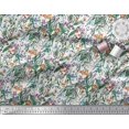 thumbnail image 3 of Soimoi Polyester Crepe Fabric Leaves & Cartoon Animals Jungle Decor Fabric Printed Yard 52 Inch Wide, 3 of 3