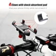 thumbnail image 2 of PROMEND Universal Motorcycle Phone Mount - Rearview Mirror Attachment, Aluminum Alloy, Adjustable 55-95mm, 360° Rotation, Black (SJJ-299E), 2 of 7