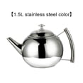 thumbnail image 3 of VONKY 1L/1.5L/2L Polished Stainless Steel Teapot Tea Pot Coffee With Tea Leaf Filter Infuser, 3 of 9