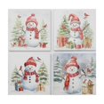 thumbnail image 1 of Canvas Wall Art Snowman - Set of 4, 1 of 4