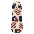 thumbnail image 5 of SMihono Robe Bohème d'Été pour Femmes Grande Taille Fête de l'Indépendance Mode pour Femmes Sans Manches Imprimée Col Rond Ample Robe Irrégulière pour Dames, 5 of 5