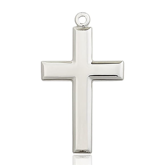 Heartland Store Classic High Polish Cross Sterling Silver Pendant for Men - Pendant Only| USA Made