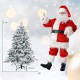 thumbnail image 4 of Costway 4.5 FT Pre-Lit Flocked Christmas Tree Hinged w/ 120 LED Lights & 757 Branch Tips, 4 of 10