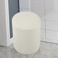 thumbnail image 3 of DOLITY Housses de Pouf Lavables en Machine Housse de Repose-Pieds Housse de Pouf pour Salon Blanc, 3 of 8