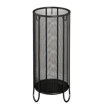 Support de Rangement pour Parasol, Porte-Canne avec Plateau d'Eau Goutte à Goutte, Petit Parasol et Noir