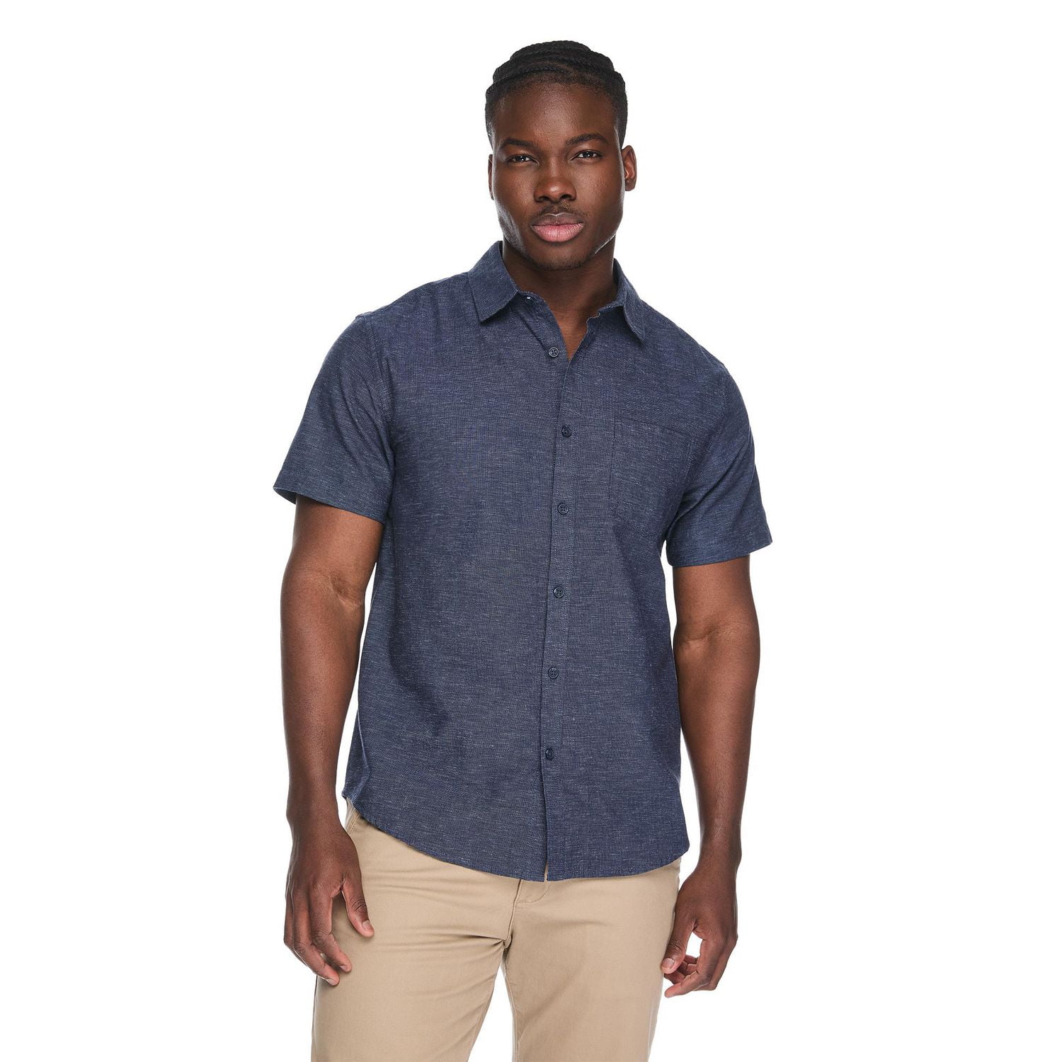 Chemise en mélange de lin George pour hommes