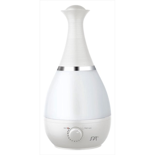 Humidificateur Ultrasonique avec Diffuseur de Parfum (Blanc Perle)