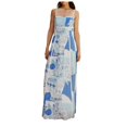 thumbnail image 1 of Kcodviy Robe Évasée Sans Manches à Bretelles Spaghetti pour Femme, Imprimée à Empiècements, Moulante, de Soirée, Midi, Robe pour Femme, Tenue de Boîte de Nuit, Robe de Vacances, 1 of 9