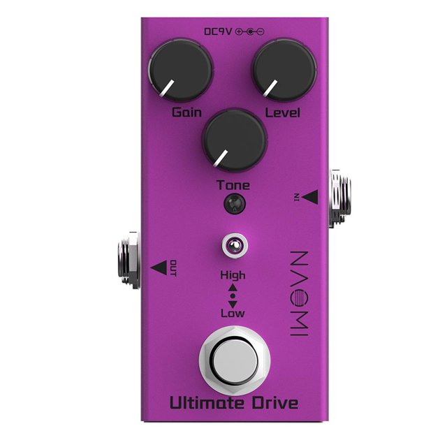 Milaget Electric Guitar Pedal Effector LED Indicator DC 9V for Electric Guitar Bass ULTIMATE DRIVE