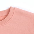 thumbnail image 4 of Coats for Girls Boys Sweater Coat Round Neck Small Medium Pullover Solid Fleece, 4 of 8