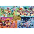 thumbnail image 1 of Animal Crossing - Affiche Laminée Quatre Saisons (36 x 24), 1 of 1