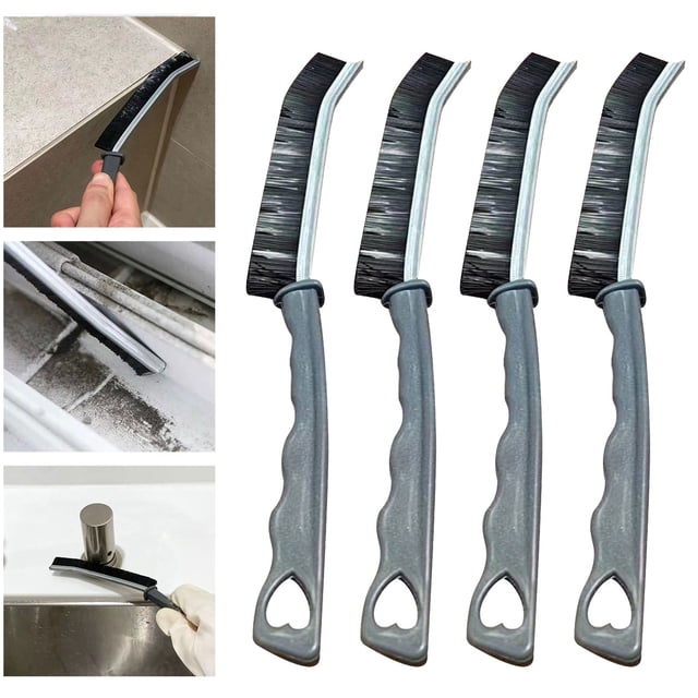 Boovnll Cleaning Supplies, 4Pcs Recess Cleaning Multi-Purpose Brush, Cleaning Brush, Cleaning Tools, Hair Brush