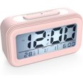 thumbnail image 1 of Digital Alarm Clock Morning Alarm Clock, Silent Battery Operated Digital Alarm Clock for Kids Adults Large LED Display Temperature Calendar, Travel Al, 1 of 5