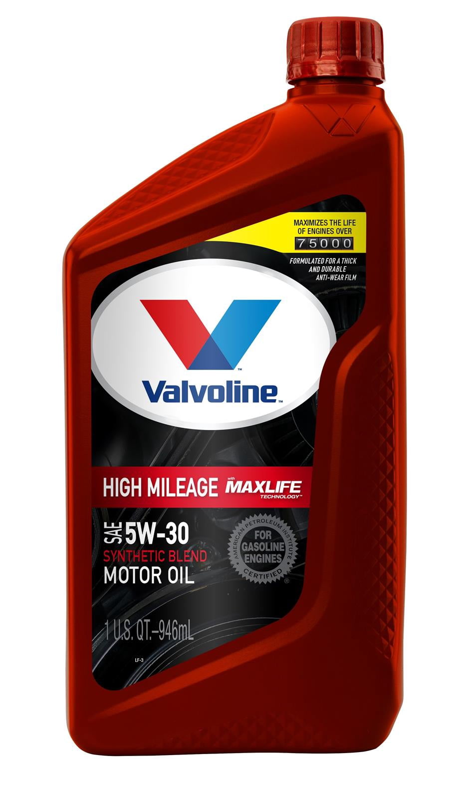 Valvoline Oil VV1556 MaxLife; SAE 5W-30; Synthetic; 1 Quart Bottle; Case Of 6