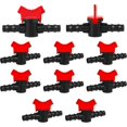 thumbnail image 1 of Drip Irrigation Switch Valve, 10 Pieces 1/2 Inch Valve For 16mm Irrigation Tube, Drip Irrigation Tubing Shut-off Valve Hose Connectors Barbed Valve Fo, 1 of 5