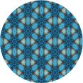 thumbnail image 1 of Ahgly Company Machine Washable Indoor Square Transitional Dark Turquoise Green Area Rugs, 3' Square, 1 of 7