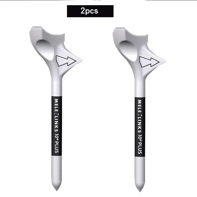 Golf Tees Rhombic 10 Degree Diagonal Insert Increases the Distance Speed Golf Ball Holder Zero Drag Outdoor Golf Accessories 2pcs