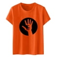 thumbnail image 1 of TZEWGL T-Shirt Décontracté à Imprimé Graphique Orange à Manches Courtes Col Ras du Cou pour Tout-Petit Haut pour Filles Garçons Taille 10-11T, 1 of 5