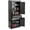 Black, variant on Giantex Kitchen Pantry Cabinet, Freestanding Adjustable Cabinet w/Doors for Dining Room, Living Room or Bedroom, Black