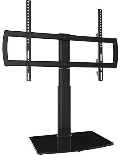 Universal Swivel TV Stand/Base Table Top TV Stand 32 to 65 inch TVs 80 Degree Swivel, 4 Level Height Adjustable, Heavy