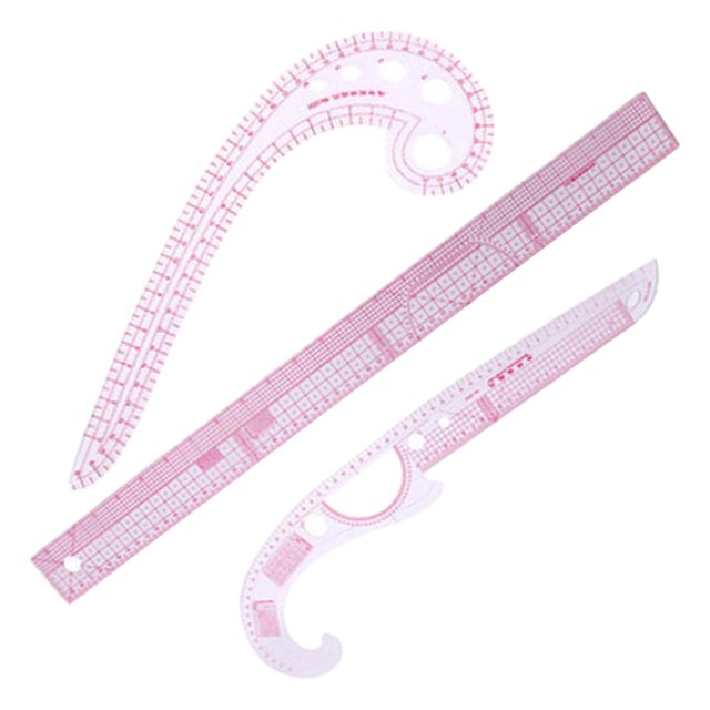 Règle de Courbe Française Règle de Courbe Tailleurs Règle Outils de Couture pour Créateur de Motifs 3 Pcs
