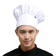 thumbnail image 1 of Casquette de Chef Professionnelle Extensible Ajustable pour Hommes Cuisine Cuiseur Restauration, 1 of 11