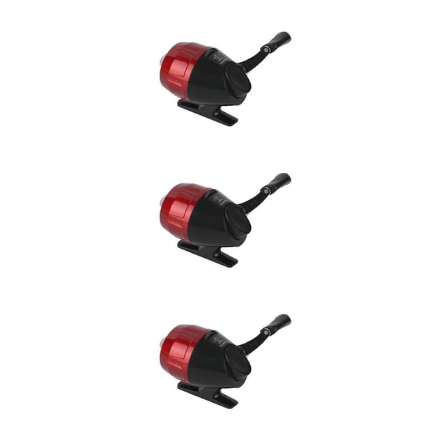 Langgg Casting Spincast Fishing Reel Trigger Outdoor Under-spin Reel Rustproof Lightweight Practical Fishline Wheel /Lake Red 3Set