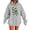 Grey, variant on Fashion Letter Print Hooded Sweatshirt Long Sleeve Pullover For Fall And Winter Knitted Hoodie Sweater for Women Tall Womens Hoodies Long Hoodie Jacket Women Woman Sweat Shirt Thick Sweatshirt White S