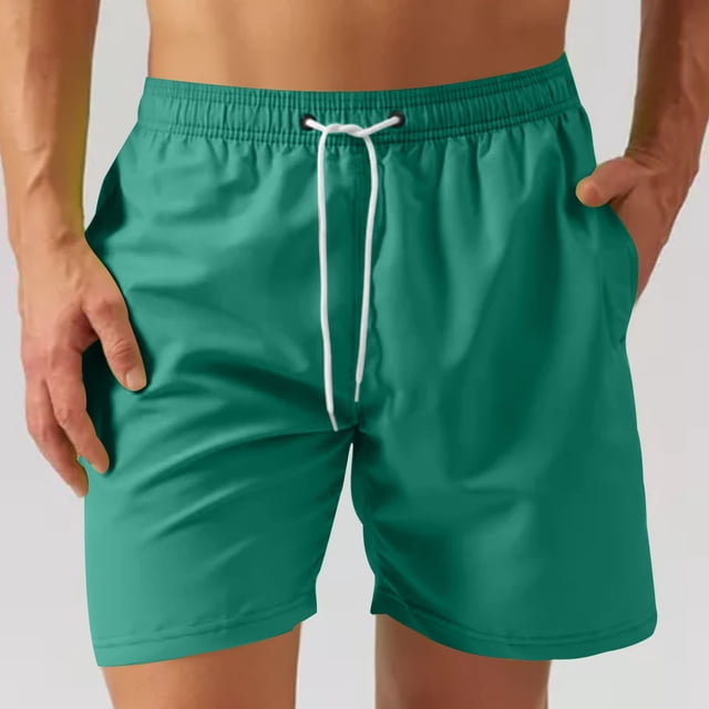 Styesk Mens Shorts Man Casual Sports Speed-Dry Running Mesh Zipper Pocket Drawstring Shorts