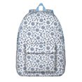 thumbnail image 1 of Helm Rudder Mast Sail Coast Travel Backpack 鈥?Lightweight Canvas Bookbag with Nautical Marine Pattern, Comfortable Carrying, Anti-theft Features for Students, Travelers, and Beach Trips, 1 of 4